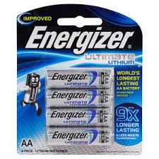 Energizer Battery Ultimate Lithium AA Batteries L91BP4T 4 Pack