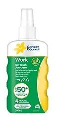 Cancer Council Work Dry Touch SPF50+ Finger Spray 200ml
