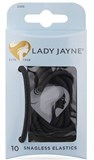 Lady Jane Black Snagless Thick Elastics 10 Pack 2281B