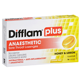Difflam Antiinflamatory Honey Lemon Sugar Free 16 Lozenges