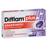Difflam AntiBacterial Blackcurrant Sugar Free 16 Lozenges
