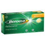 Berocca Effervescent Performance Mango  Orange 30 Tablets