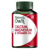 Natures Own Calcium Magnesium  Vitamin D3 Tablets 120