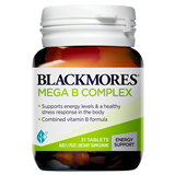 Blackmores Mega B Complex 31 Tablets