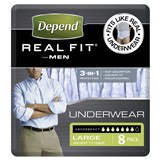 Depend Real Fit For Men Underwear Heavy Absorbency Large 8 Pants