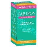 Fab Iron  Vit B Complex 60 Tablets