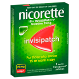 Nicorette Quit Smoking 16hr Invisipatch Step 1 25mg 7 Pack