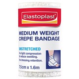 Elastoplast Medium Weight Crepe Bandage White 75cmx16cm