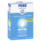 Fess Saline Nasal Spray 75mL x 2 Packs