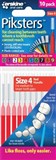 Piksters Size 4 Red Interdental Brush 10 Pack