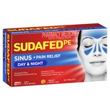 Sudafed PE Sinus Day  Night Relief 24 Tablets