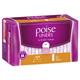 Poise Light Liners Female White 18 liners