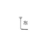 Rossan Sterling Silver NS Clear Nose Ring NS4096C