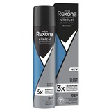 Rexona For Men Clinical Protection Antiperspirant Deodorant Aerosol Clean Scent 180ml