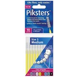 Piksters Size 3 Interdental Brush Yellow  10 Pack