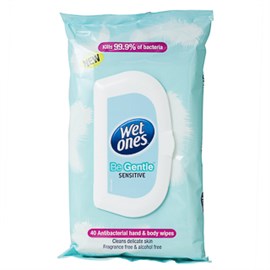 Wet Ones Be Gentle Wipes 40 Count