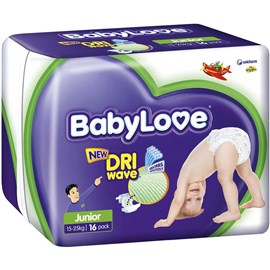 Babylove Convenience Junior 15 - 25kg 16 Pack