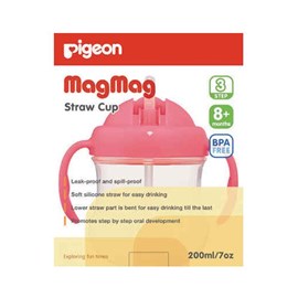 Pigeon Mag Mag Straw Cup (Pink)