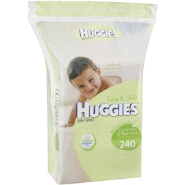 Huggies Baby Wipes Cucumber & Aloe 240 Pack