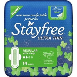 Stayfree Ultra Thin Regular With Wings 14 Pads