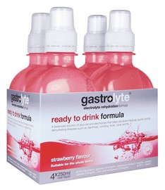 Gastrolyte Ready To Drink Strawberry 250ml x4