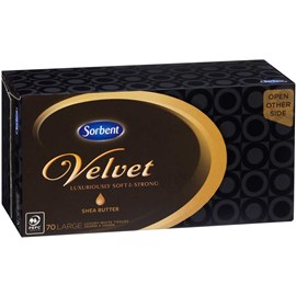 Sorbent Velvet Shea Butter 70 Count