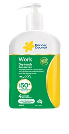 Cancer Council Work Dry Touch SPF50+ Pump 500ml