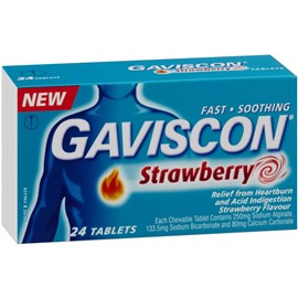 Gaviscon Strawberry 24 Tablets