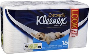 Kleenex Cottonelle Toilet Tissue Unscented 16 Rolls