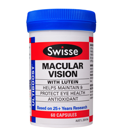 Swisse Ultiboost Macular Vision 60 Capsules
