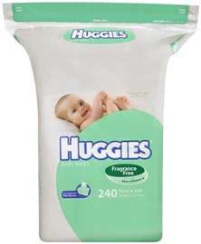 Huggies Baby Wipes Unscented 240 Pack