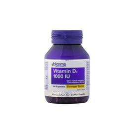 Blooms Vitamin  D3 1000IU 60 Capsules