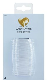Lady Jane  Crystal Side Combs 4 Pack 2130C