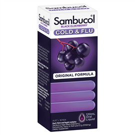 Sambucol Cold And Flu Syrup Black Elderberry 120ml