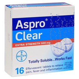 Aspro Clear Extra Strength 16 Tablets