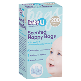 babyU Nappy Sacks 200 Pack
