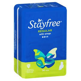 Stayfree Regular Wing 14 Pads