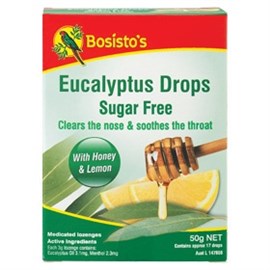 Bosistos Eucalyptus Drops Sugar Free 50g