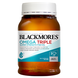 Blackmores Omega Triple Fish Oil 150 Vanilla Capsules