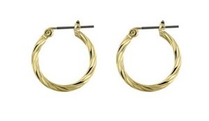 Rossan 19mm Twist Hoop Gold FE4310