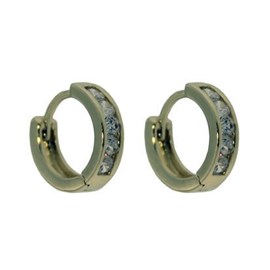 Rossan 5 Stone CZ Huggy Gold FE4490