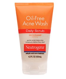 Neutrogena Oil Free Acne Wash Scrub 125mL