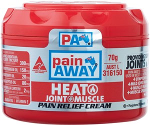 Painaway Heat + Pain Relief Cream 70g