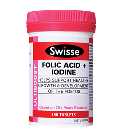 Swisse Ultiboost Folic Acid + Iodine 150 Tablets