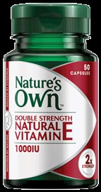 Nature's Way 1826 Double Strength Natural Vitamins E 50 Capsules