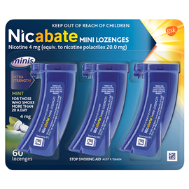 Nicabate Mini 4mg 60 Lozenges