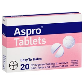 Aspro Clear 320mg 20 Tablets