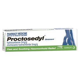 Proctosedyl Ointment  0.5% Hydrocortisone Cinchocaine 15g