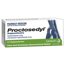 Proctosedyl 12 Suppositories