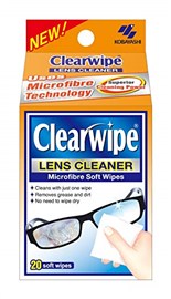 Clear Wipes Lens Cleaner 20 Pack